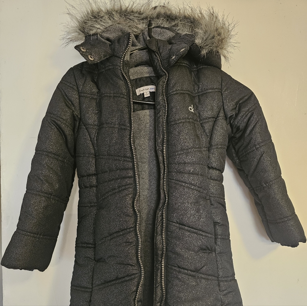 NWT Calvin Klein Toddler Girls Black Jacket